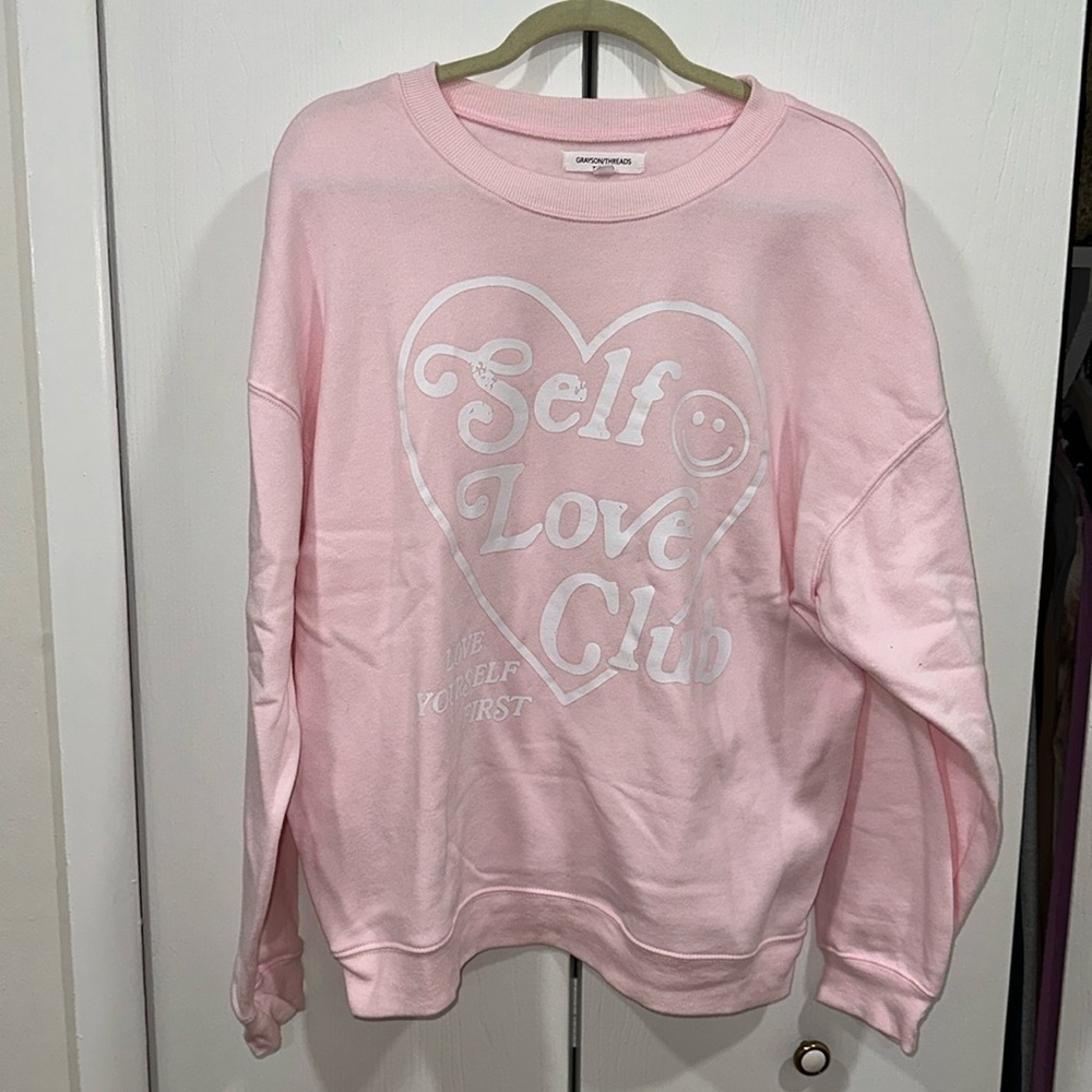 Self love club sweater